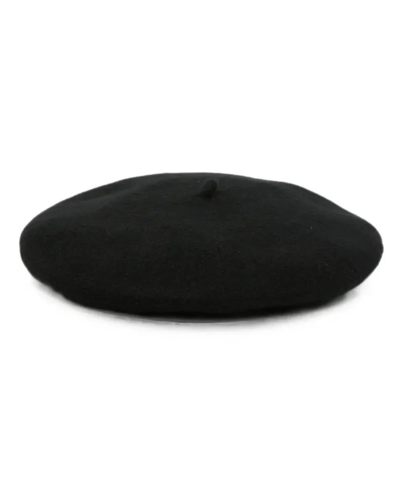 Emporio Armani Hat Black Logo "Basque Black