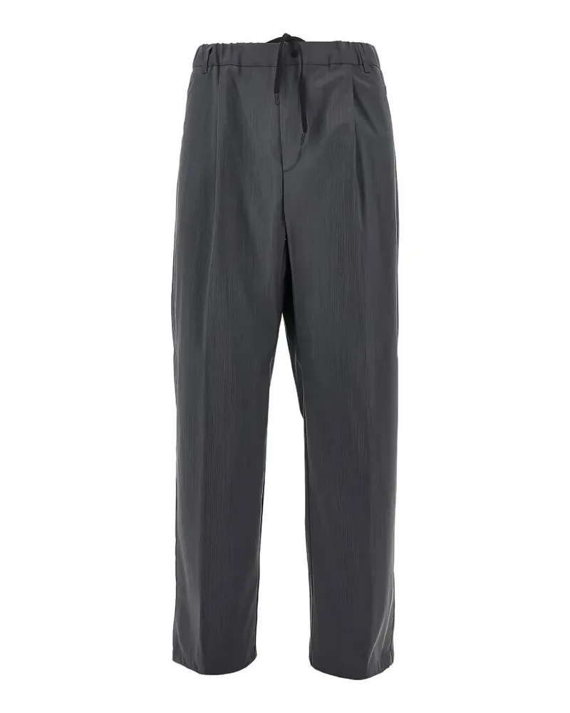 Herno Relaxed Functional Trousers Gray