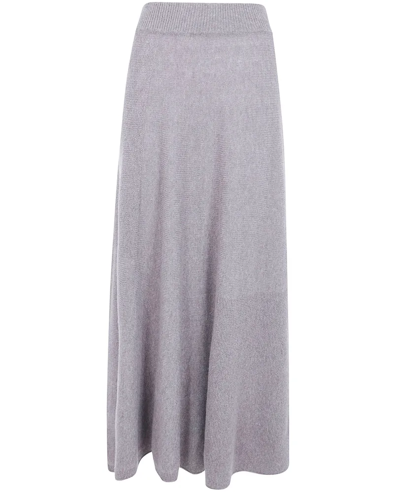 Emporio Armani Skirt Wool Cashmere "Earth Gray Gray