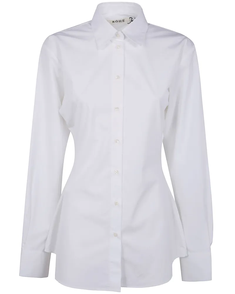 Róhe Poplin Shaped Shirt White