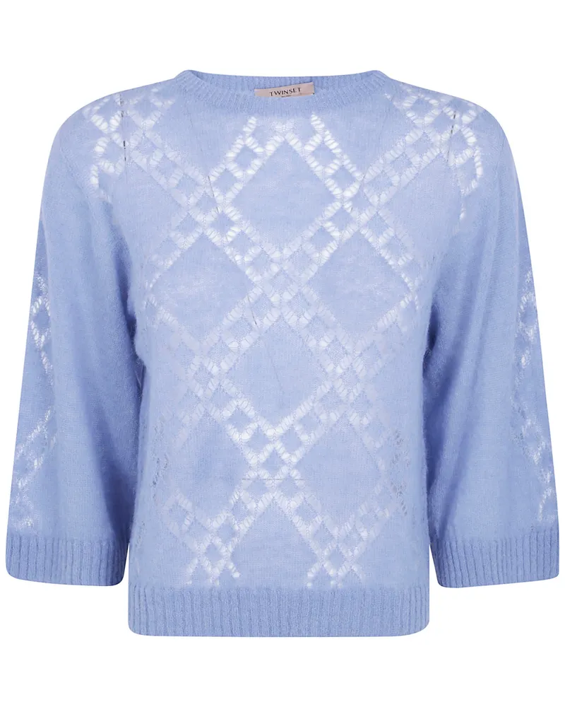 Twin-Set Round Neck Sweater Blue