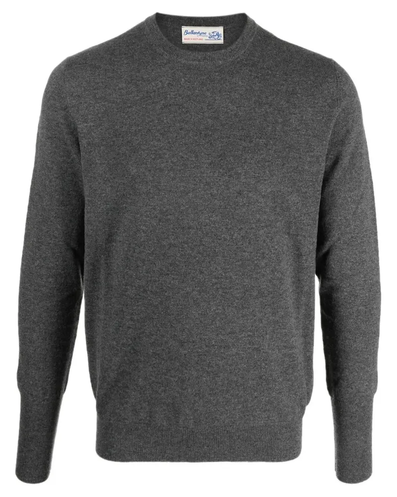 Ballantyne R Neck Pullover Gray
