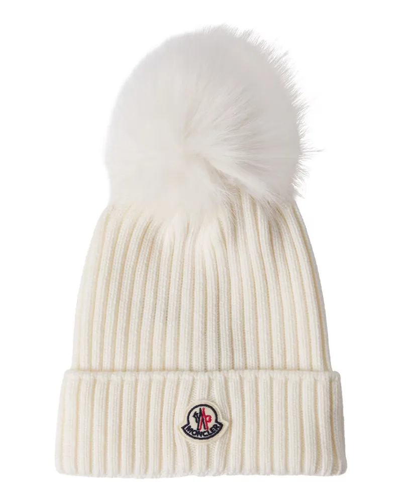 Moncler Hat Wool 100% Extrafine White