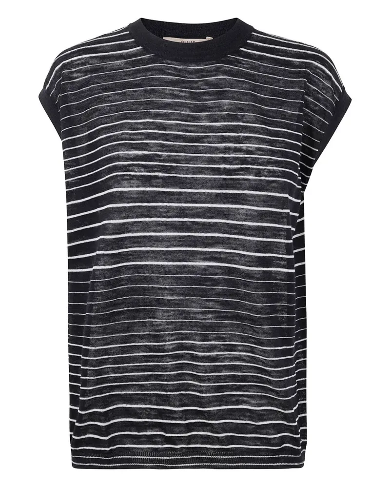 Nuur Striped Tank Top Black