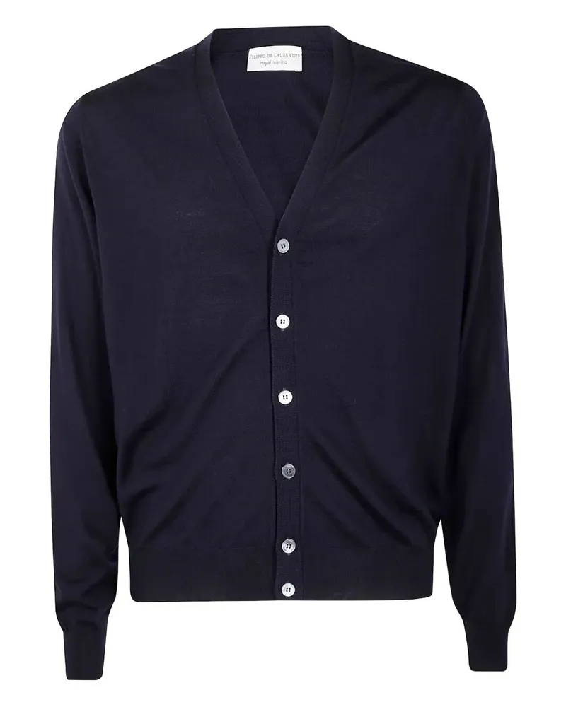 Filippo de Laurentiis Buttoned Cardigan Blue