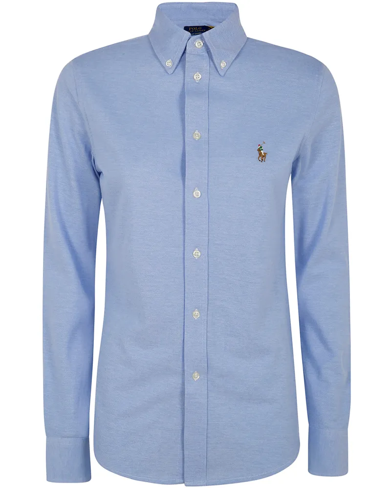 Ralph Lauren Long Sleeves Heidi Skinny Shirt Blue