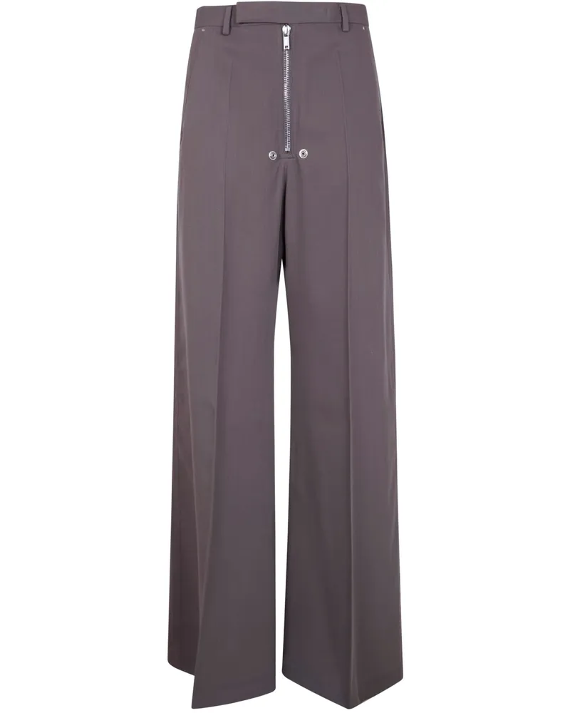 Rick Owens Tailored Wide Belas" Trousers Gray