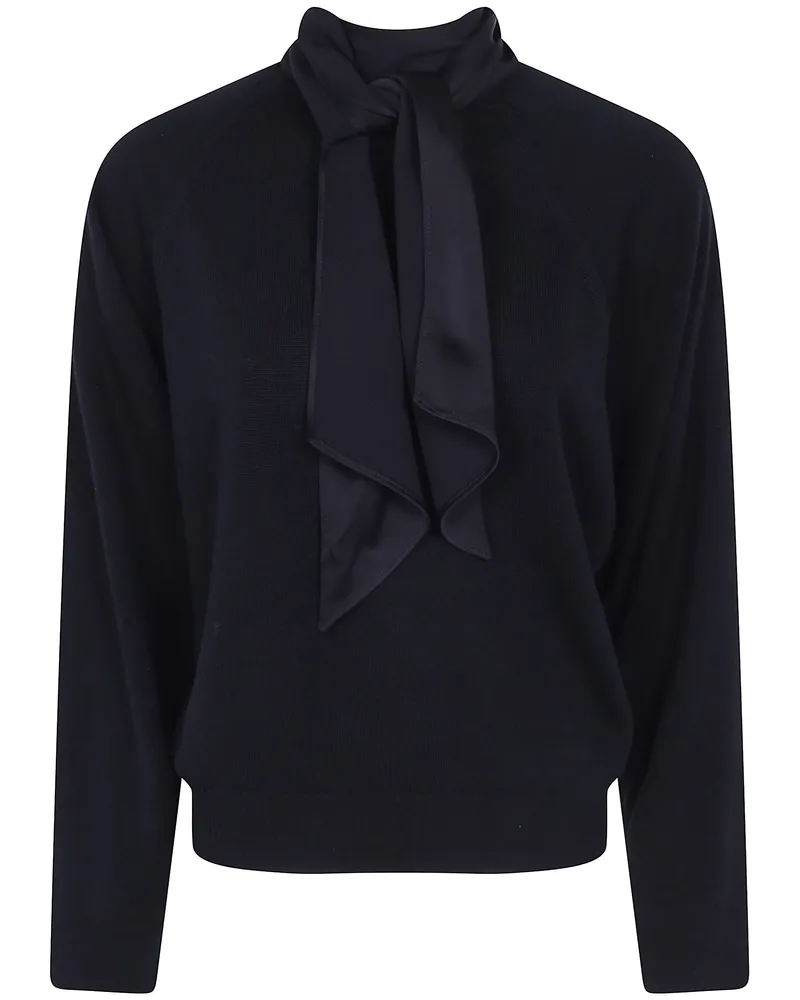 Semicouture Round Neck Sweater "Kathi Black