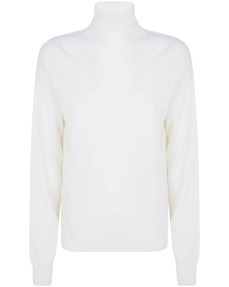 Drumohr  Sweater Turtle Neck "L1d105r 115 Milk White