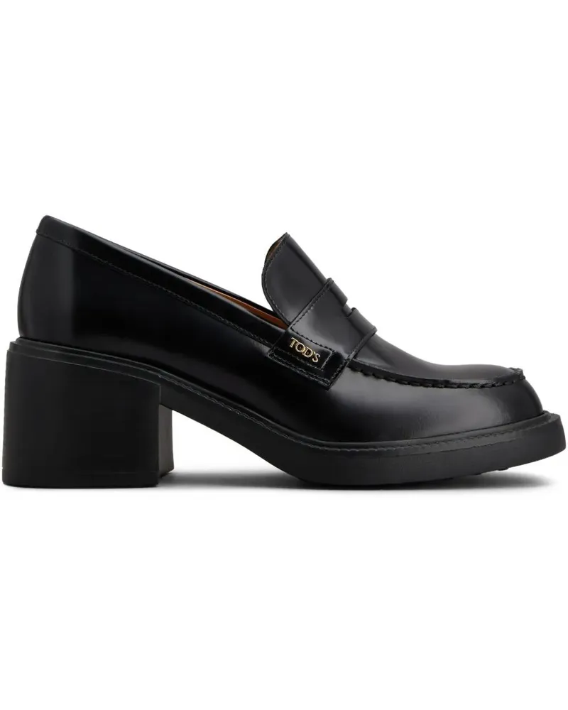 TOD'S Loafer Thick Heel "Gomma" T. 060 Black