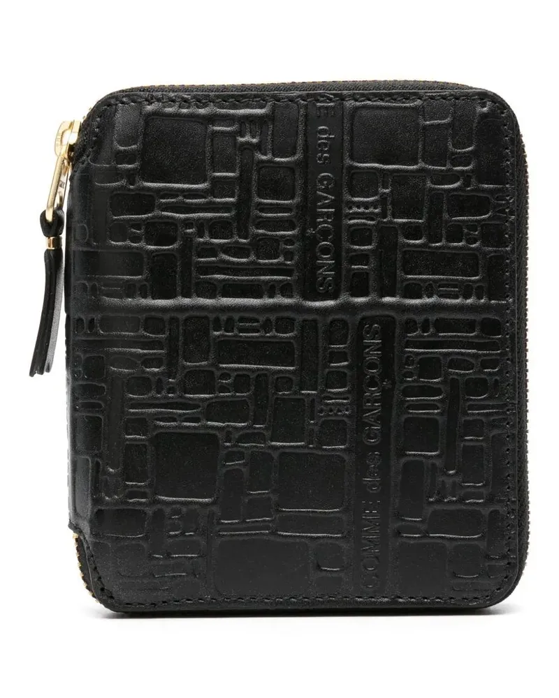 Comme des Garçons Embossed Logotype Wallet Black