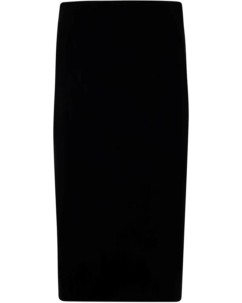 Thierry Mugler Pencil Midi Skirt By Mugler Black
