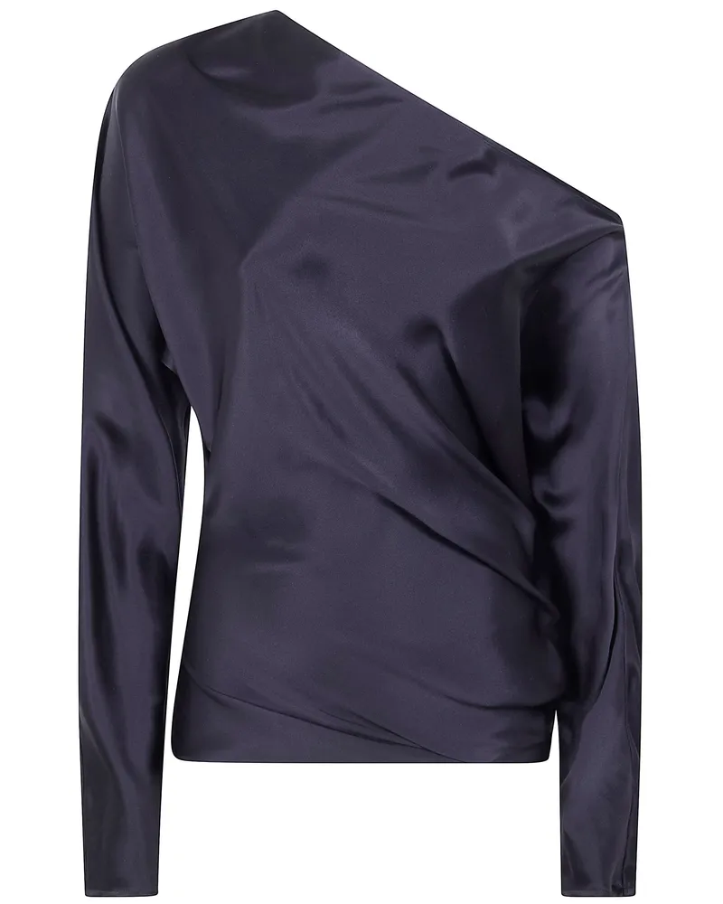 Ann Demeulemeester Roos Bias" Cut Drop Shoulder Top Black
