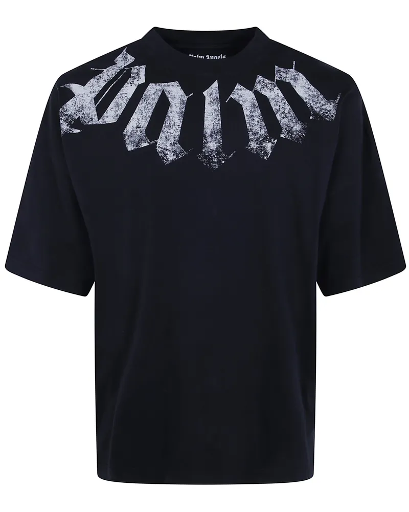 Palm Angels T-Shirt Loose "Big Neck Logo Black