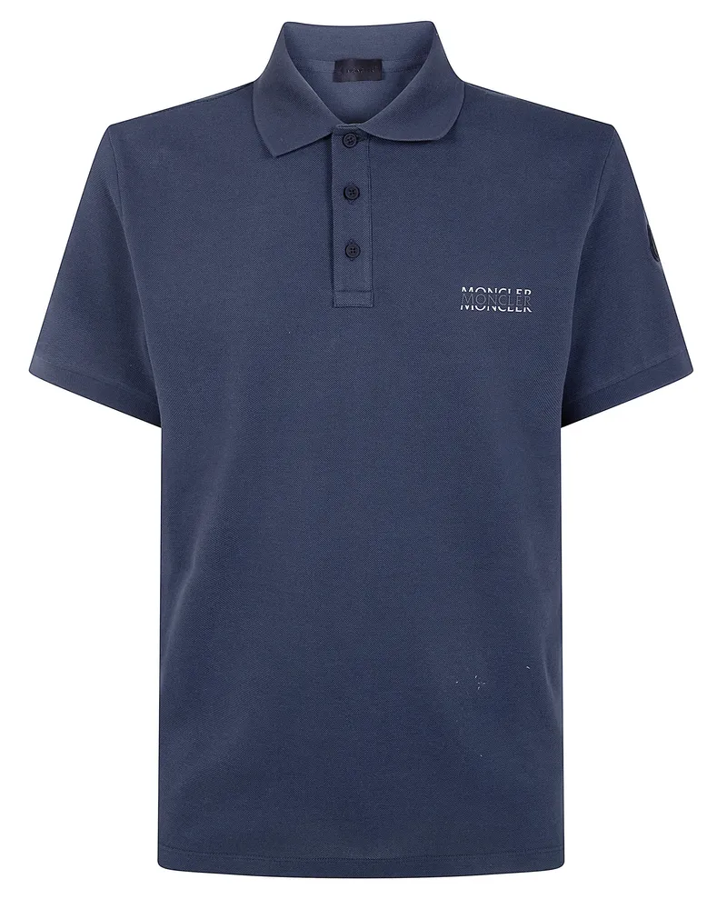 Moncler Short Sleeves Polo Shirt Gray