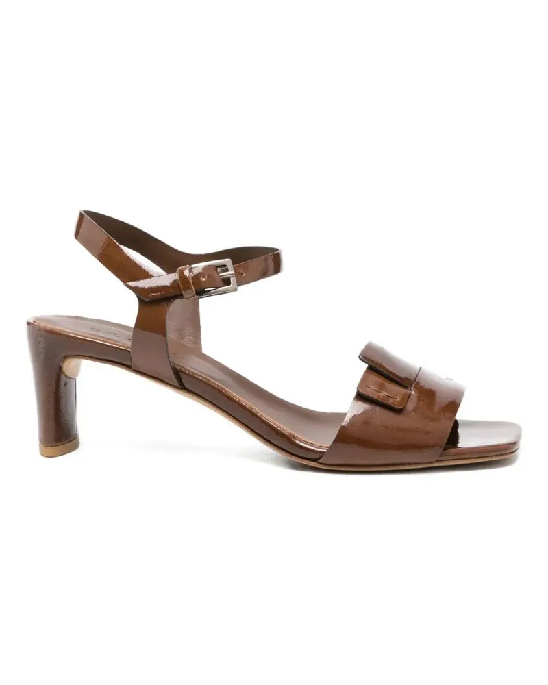 Roberto del Carlo Moor" Medium Heel Sandals Brown