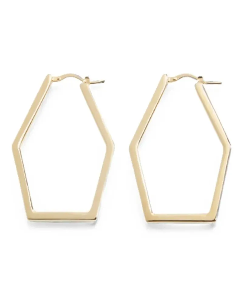 La DoubleJ Earrings Metallic Portal Hoops Metallic
