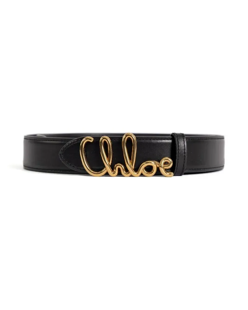 Chloé Chloe Iconic" Leather Belt Black