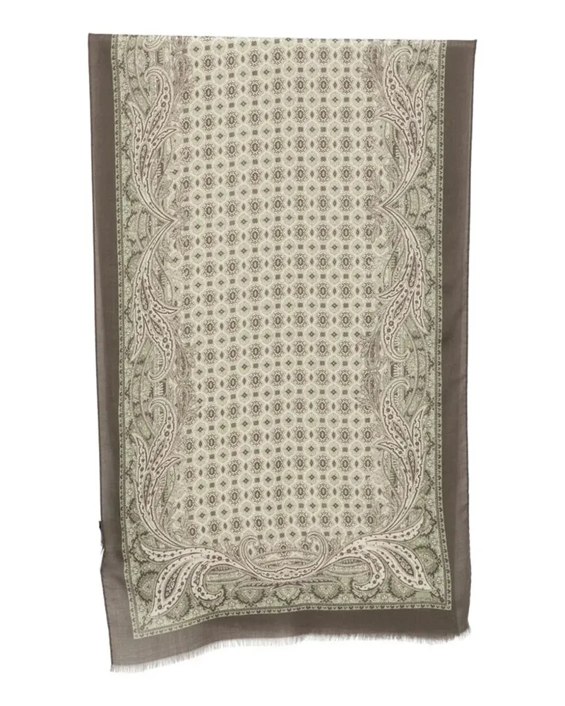 Etro Scarf 100% Wool "Mata0011ak1bux0820 Green