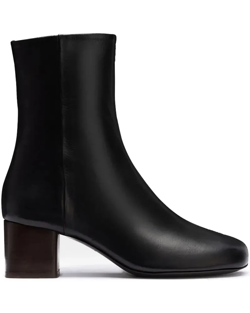 Christophe Lemaire Boots Leather Black "Anatomic 55 Black