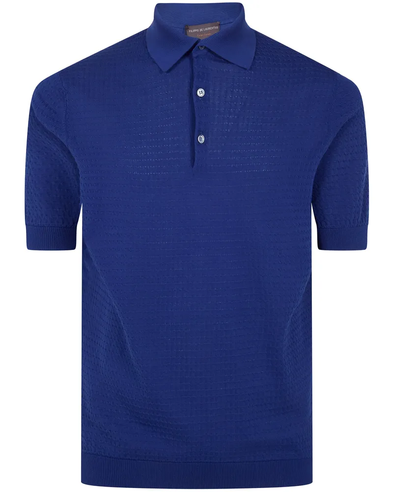 Filippo de Laurentiis Short Sleeves Polo Shirt Blue