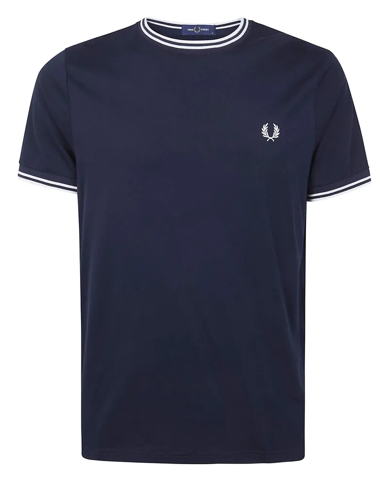 Fred Perry Fred Perry" Twin Tipped T-Shirt Blue