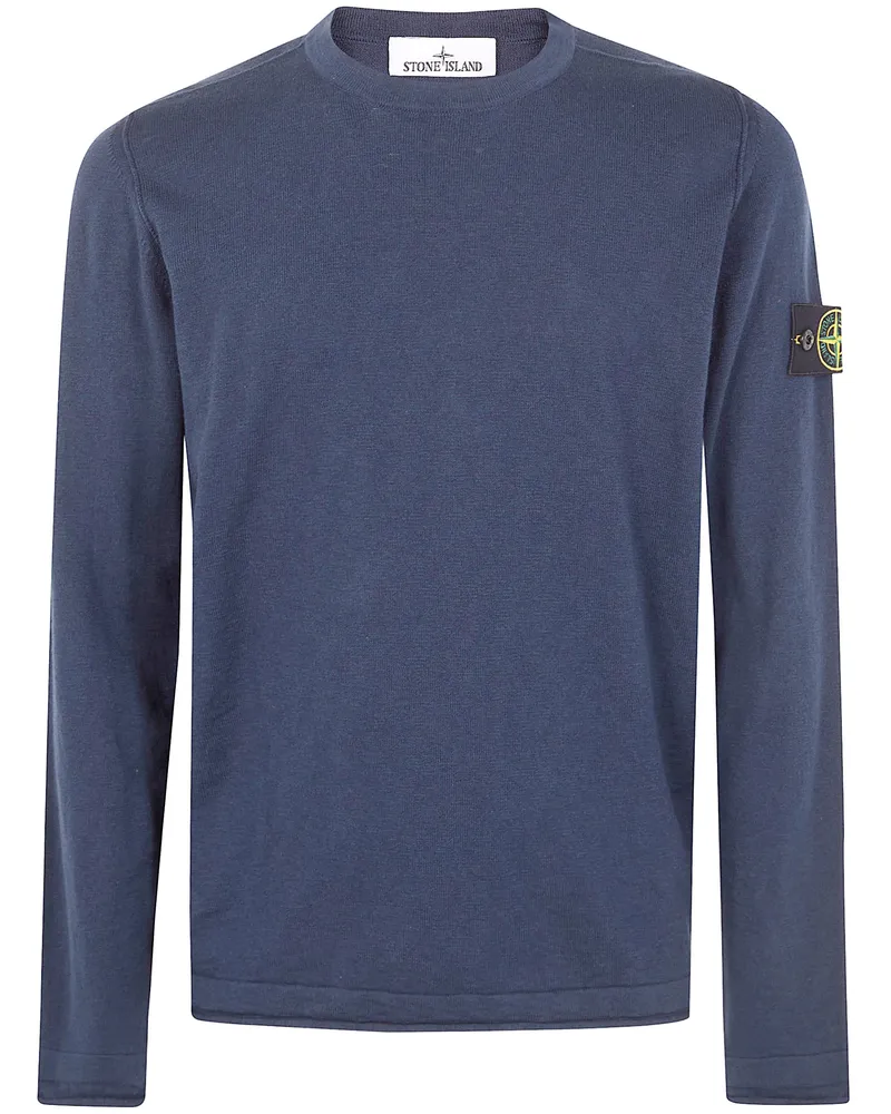 Stone Island Crew Neck Classic Sweater Blue