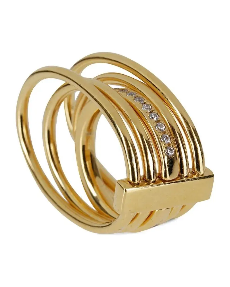 PANCONESI Solar Crystal Ring Metallic