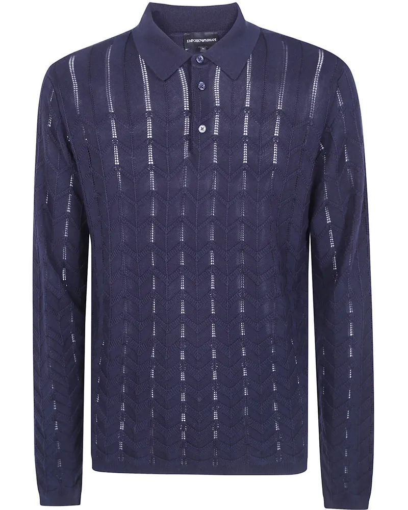 Emporio Armani Sweater Polo Neck "Em006262.Af29854 Ub109 Dark Navy Blue