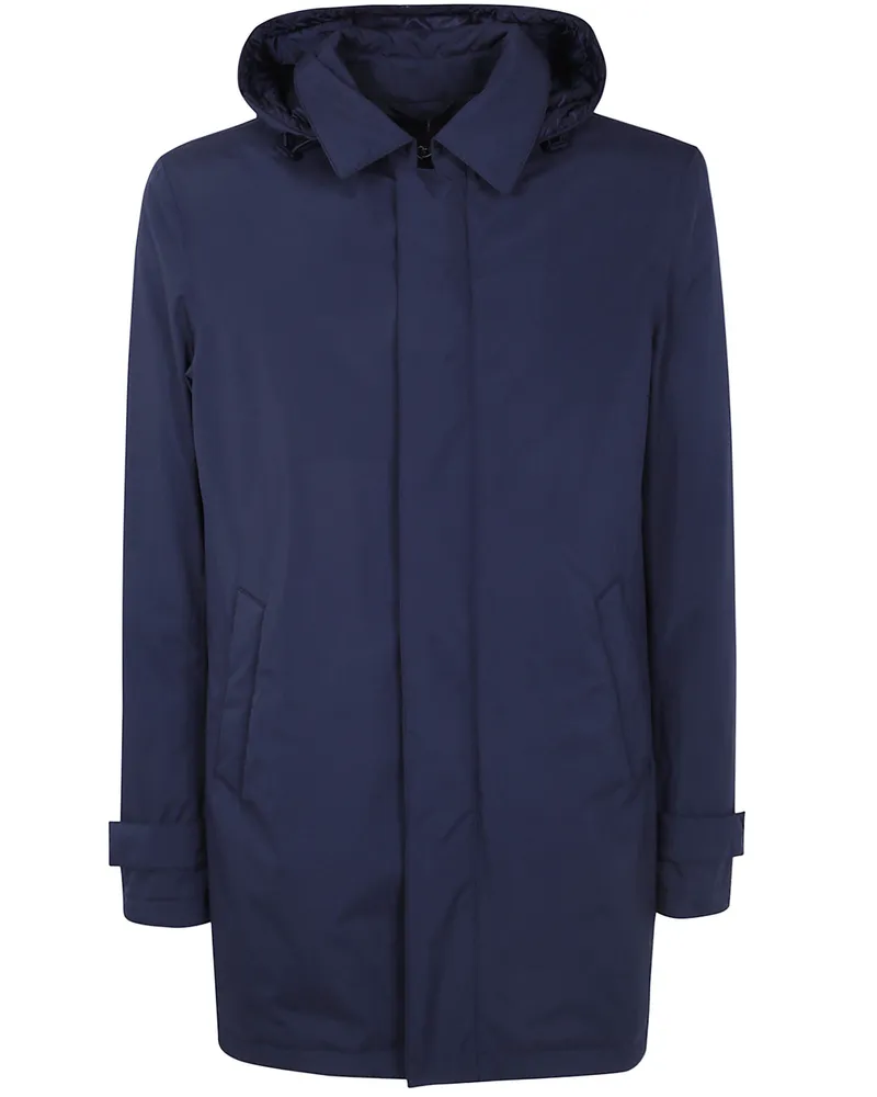 Herno Jacket Medium Sport "Pi001242u.12840 9201 Blue Navy Blue