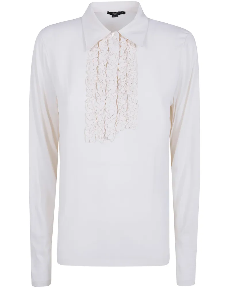 Seventy Sweater Polo Neck "Jersey Crepe White