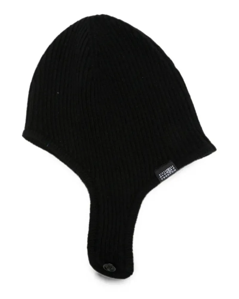 Maison Margiela Hat Wool Blend "Balaclava Black