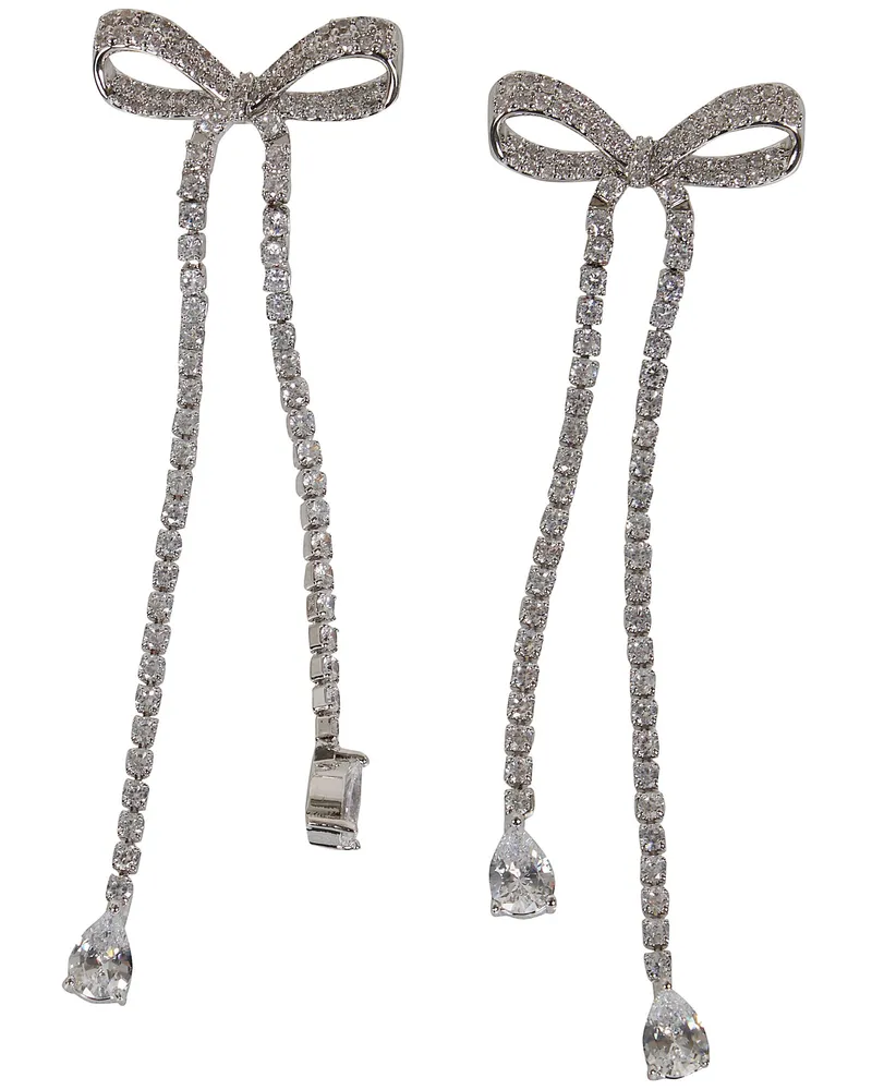 Self-Portrait Earrings Dangle "Bow Metallic