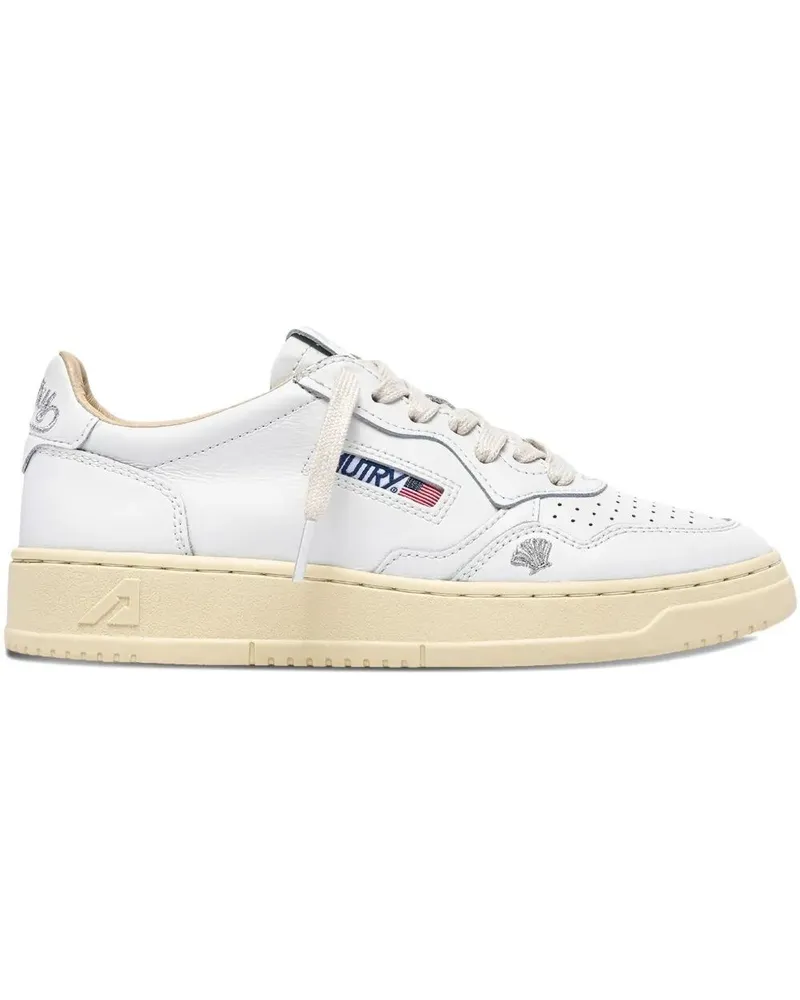 AUTRY Medalist Low Woman" Leather Shell Sneakers White
