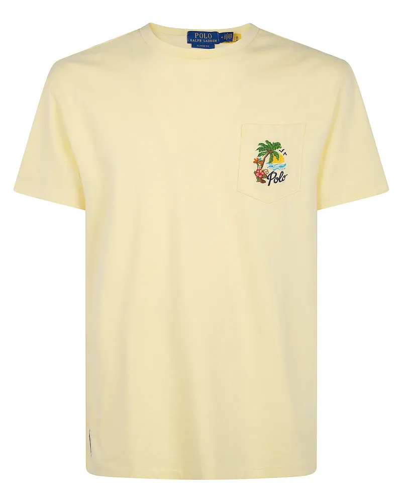 Ralph Lauren Short Sleeves Classic Back Print T-Shirt Yellow