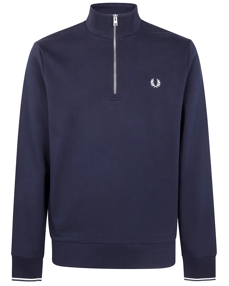 Fred Perry Fred Perry Half Zip Sweatshirt Blue