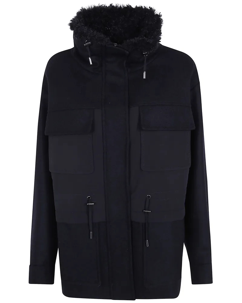 Mantù Coat Hooded "Peacoat Black