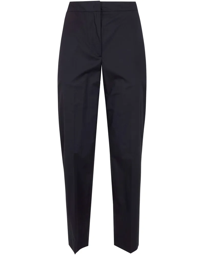 Seventy Popeline Fine Cotton Stretch Trousers Black