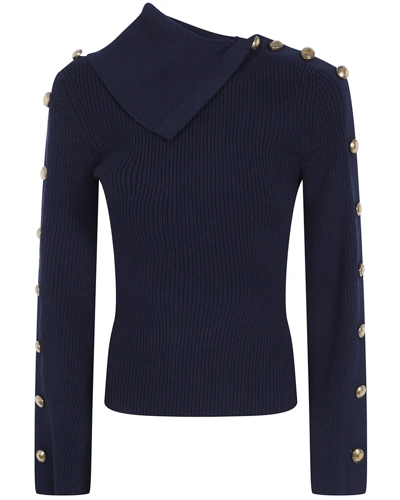 Elisabetta Franchi Sweater Viscose "Tricot Round Neck Black