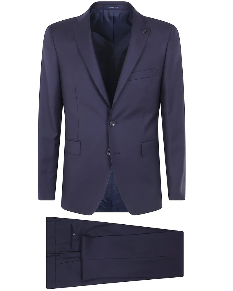 Tagliatore Suit Blue Virgin Wool "2Fbr22b01.070001 B5713 Blue