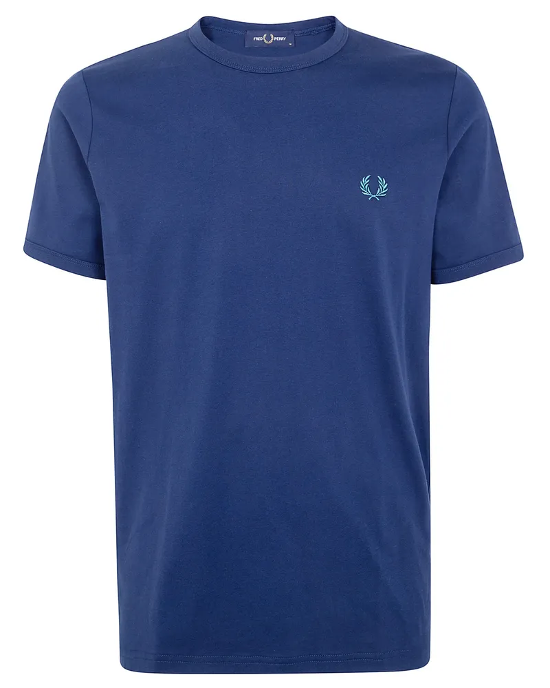 Fred Perry Fred Perry' Ringer T-Shirt Blue
