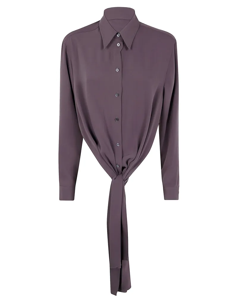 Maison Margiela Long-Sleeved Shirt Brown