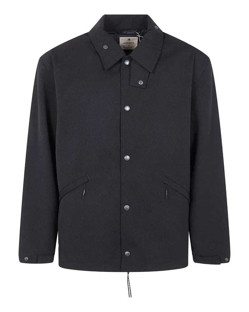 Snow Peak Hybrid" Wool Coach Jacket Black