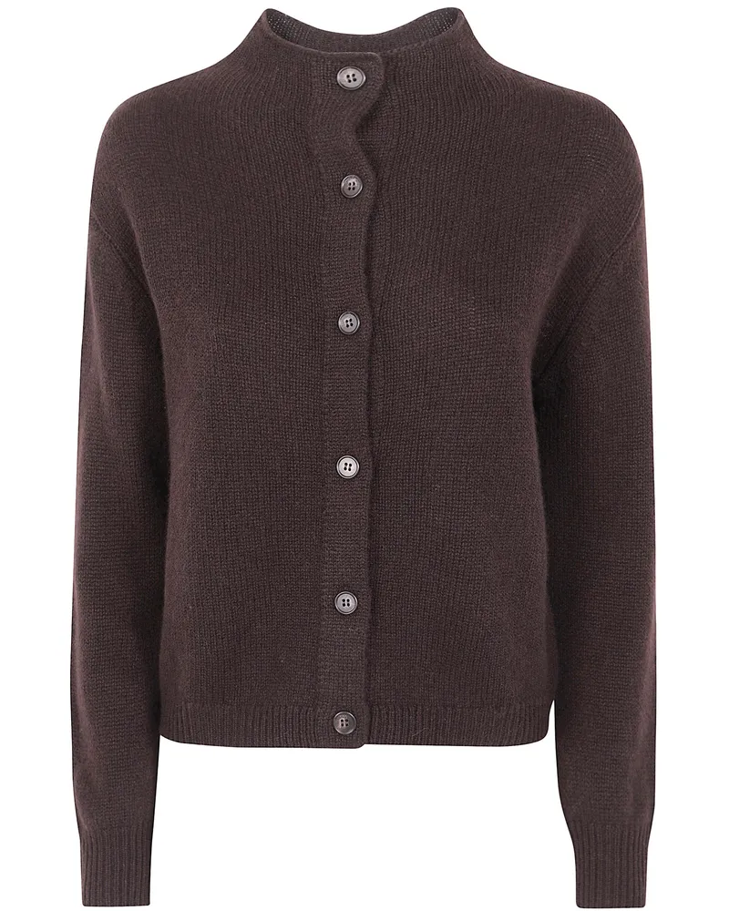Lisa Yang Sweater Button Front "Zirelle Brown