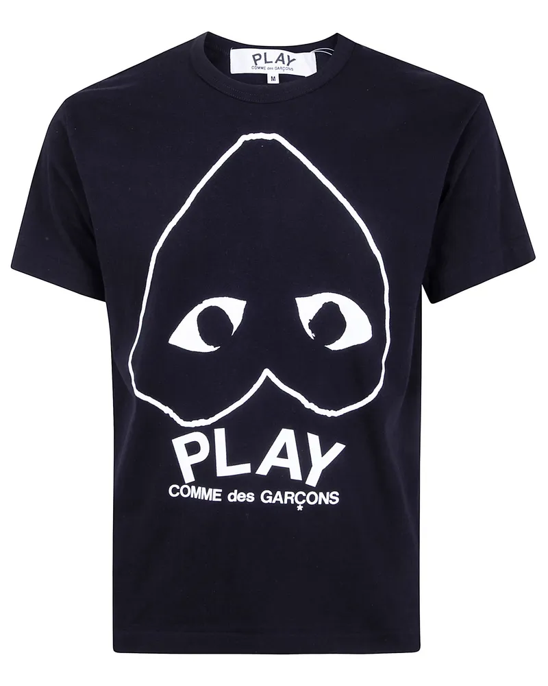 Comme des Garçons T-Shirt Logo Print Play Logo Black