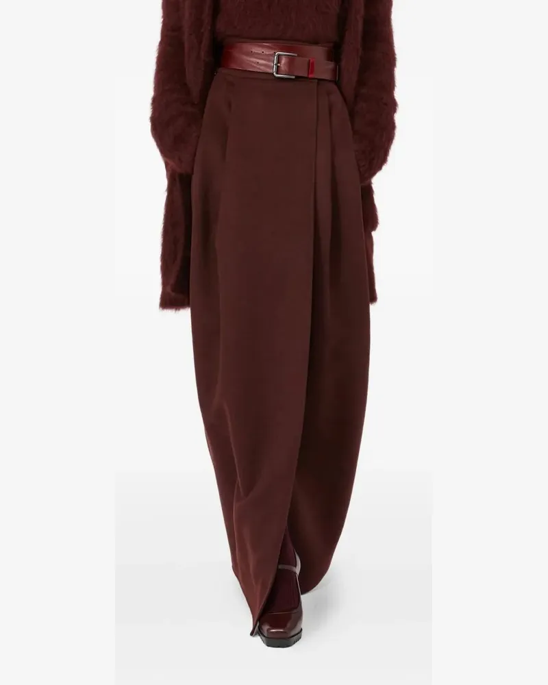 Max Mara Zattera" Long Skirt Red