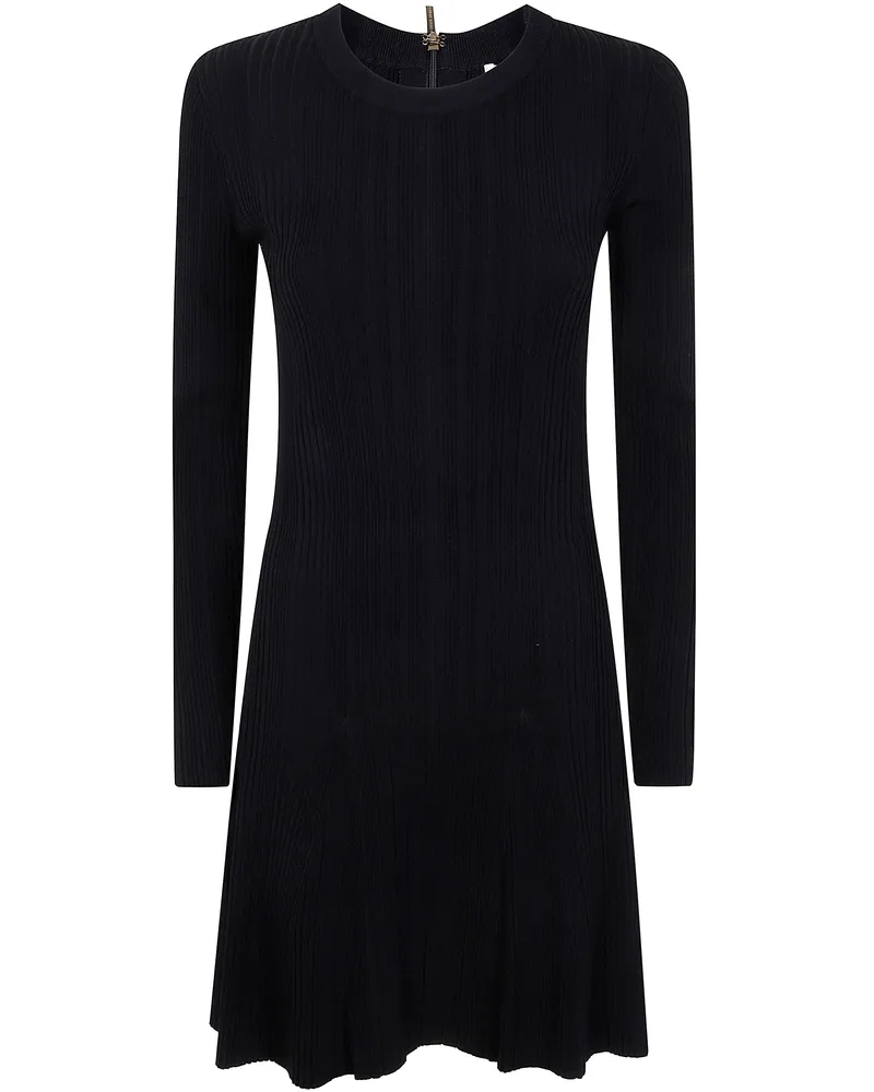 Michael Kors Rib Flare Skirt Mini Dress By Michael Michael Kor Black