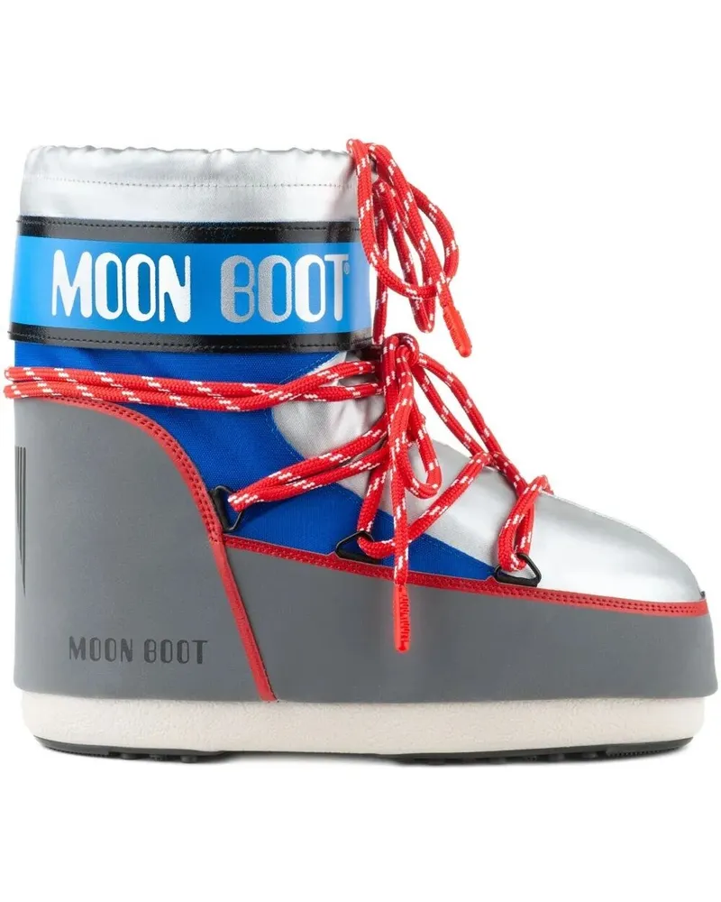 Moon Boot Icon" Low Space Racing Boot Metallic