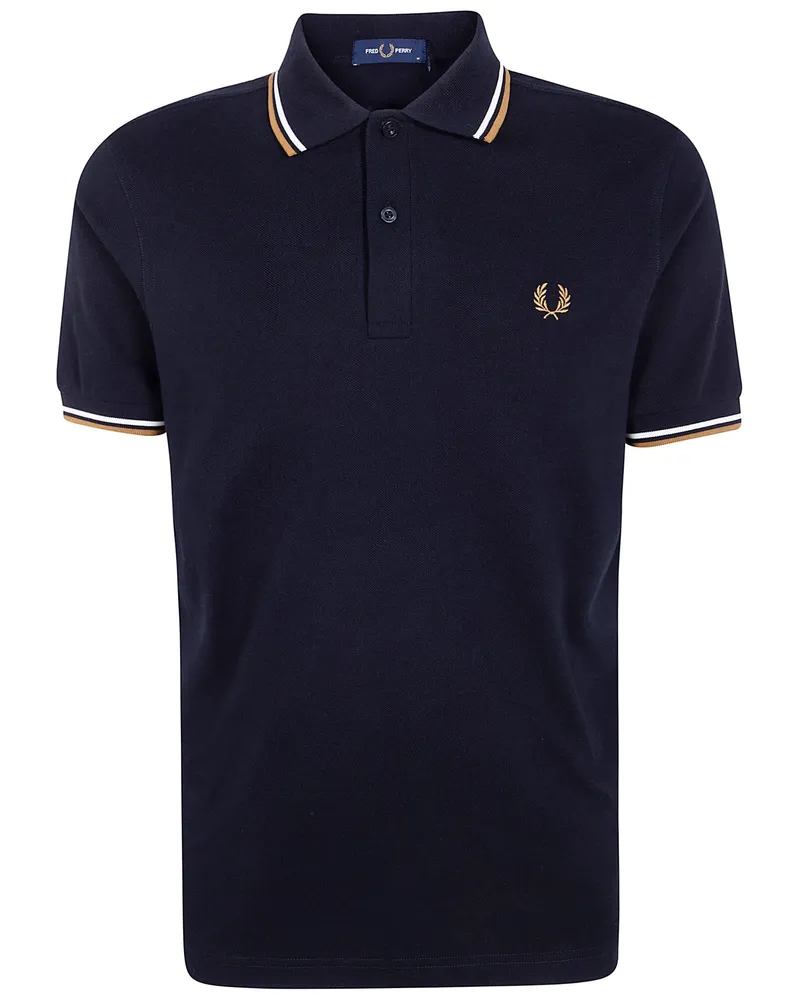 Fred Perry Fred Perry" Twin Tipped Fred Perry Polo Shirt Black