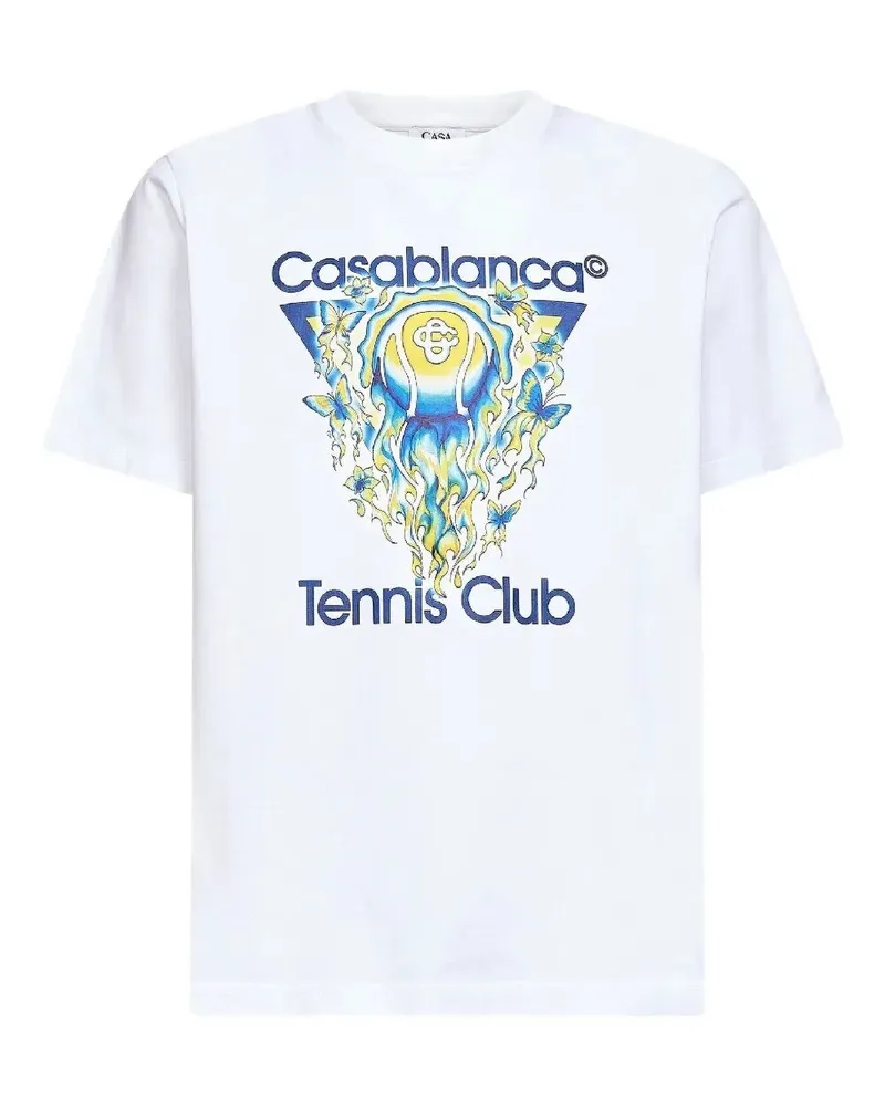 Casablanca Paris Tennis Club Icon Classic' T-Shirt White